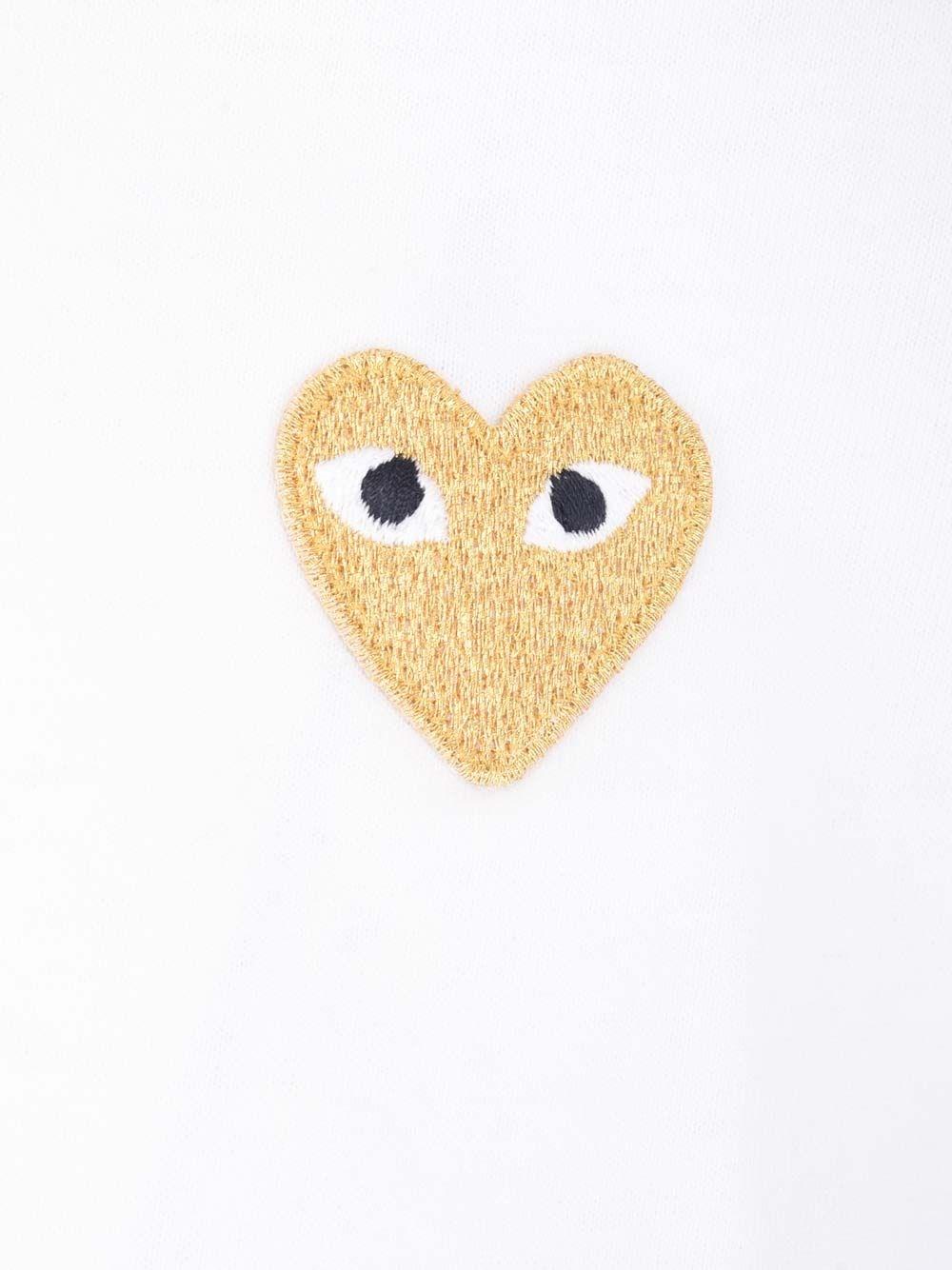 Al Duca D'Aosta Comme Des Garcons Play T-shirt gold heart Smaltimento dello stoccaggio
