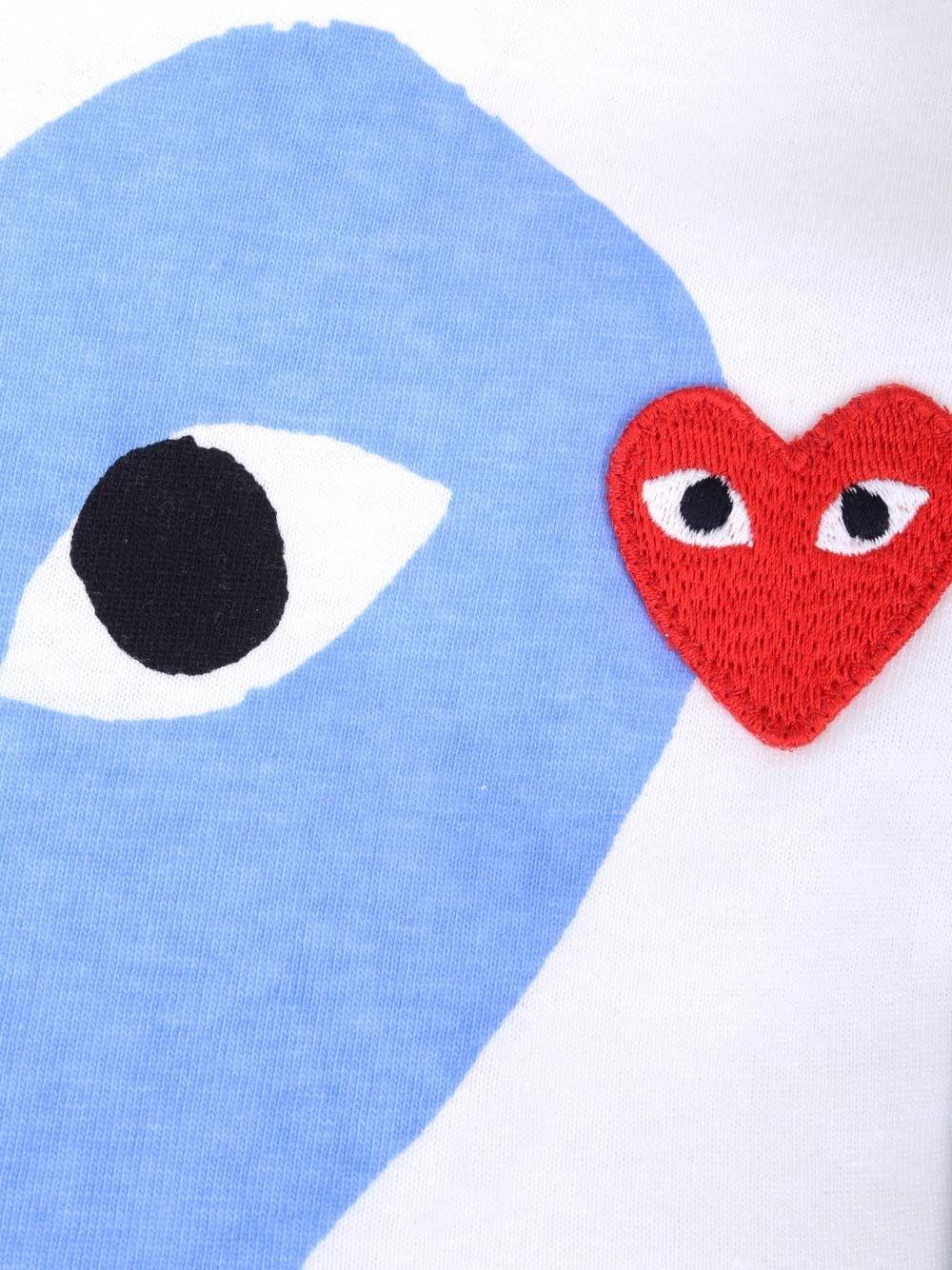 Al Duca D'Aosta Comme Des Garcons Play T-shirt Big purple heart Vendita calda