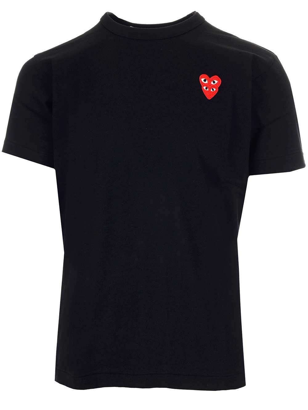 Al Duca D'Aosta Comme Des Garcons Play T-SHIRT DOUBLE RED HEARTS Offerta temporanea