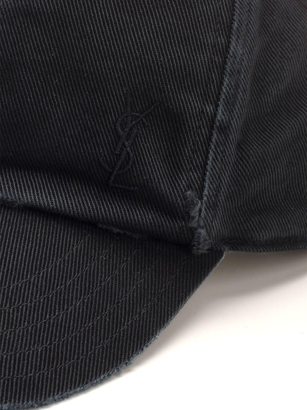 Al Duca D'Aosta Saint Laurent Cappellino "Cassandre" in denim slavato Rilascio limitato