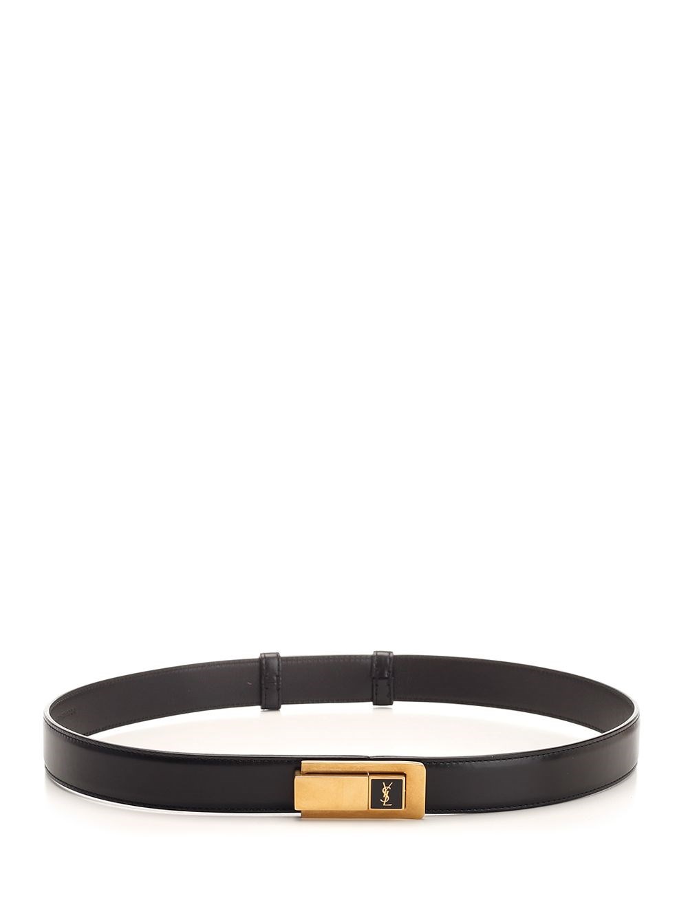 Al Duca D'Aosta Saint Laurent Cintura con fibbia Charniere in pelle liscia Latest stili