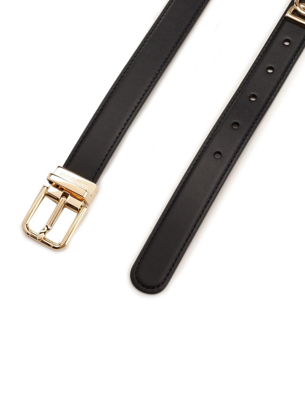 Al Duca D'Aosta Dolce & Gabbana Cintura in pelle nera Fino al 55% di sconto