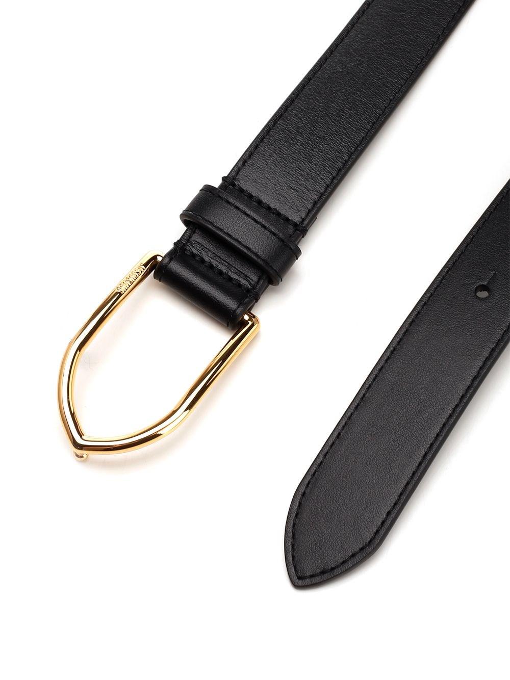 Al Duca D'Aosta Jacquemus Cintura 'Le bambino' in pelle nera Discount Store per i nuovi prodotti