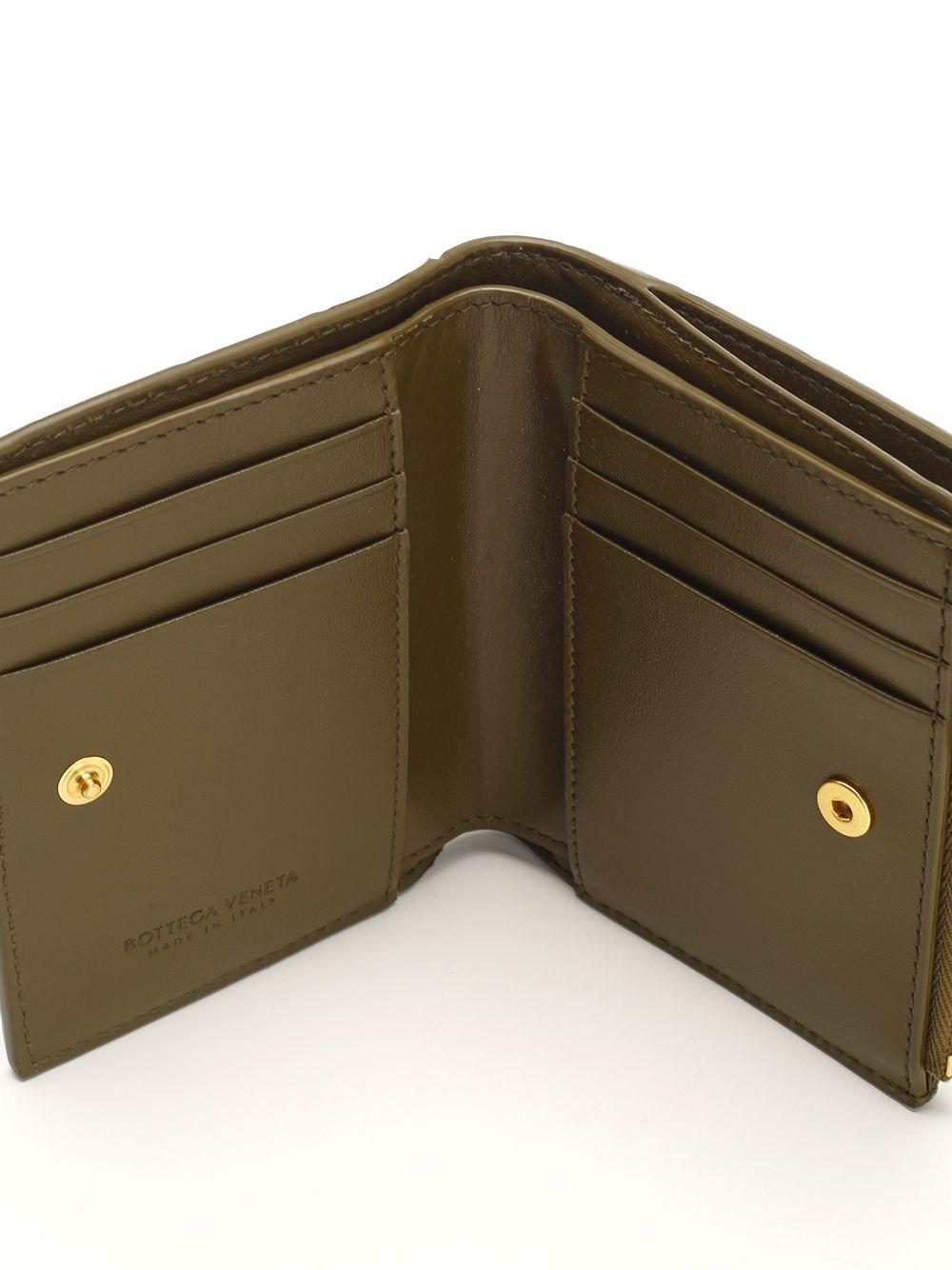 Al Duca D'Aosta Bottega Veneta Portafoglio Intrecciato Bi-Fold piccolo Liquidazione