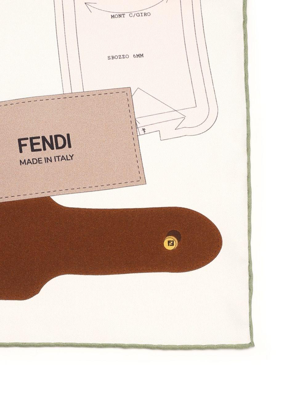 Al Duca D'Aosta Fendi Foulard in seta stampa Peekaboo Sconti questo mese