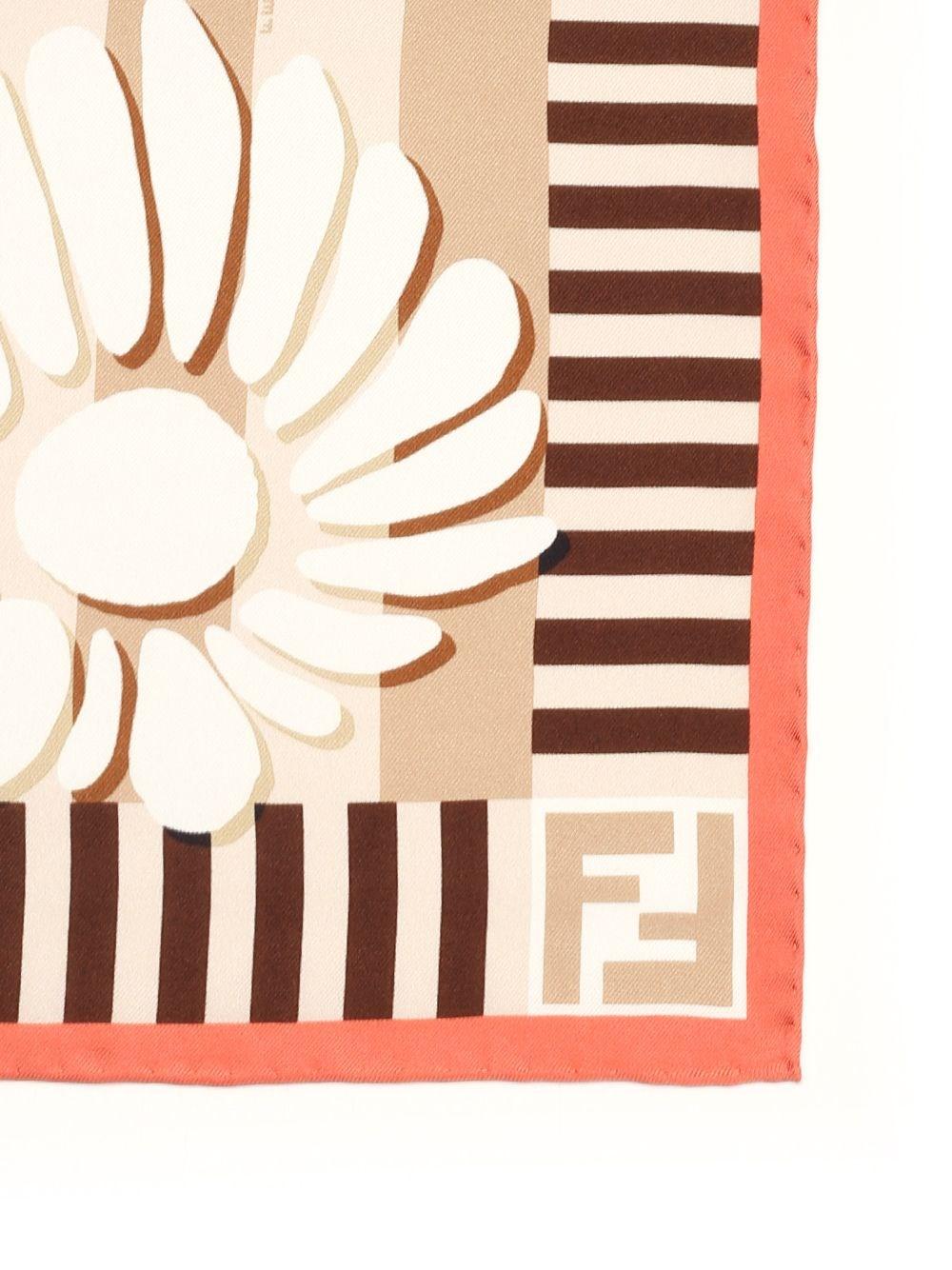 Al Duca D'Aosta Fendi Foulard in seta stampa Peekaboo Italy