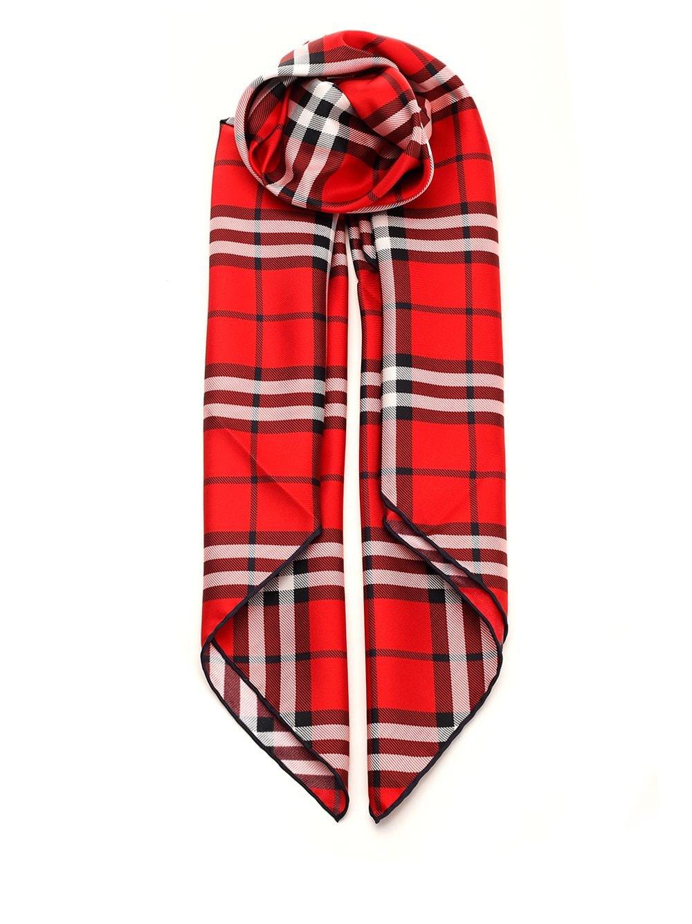 Al Duca D'Aosta Burberry Foulard in seta Check Qualità