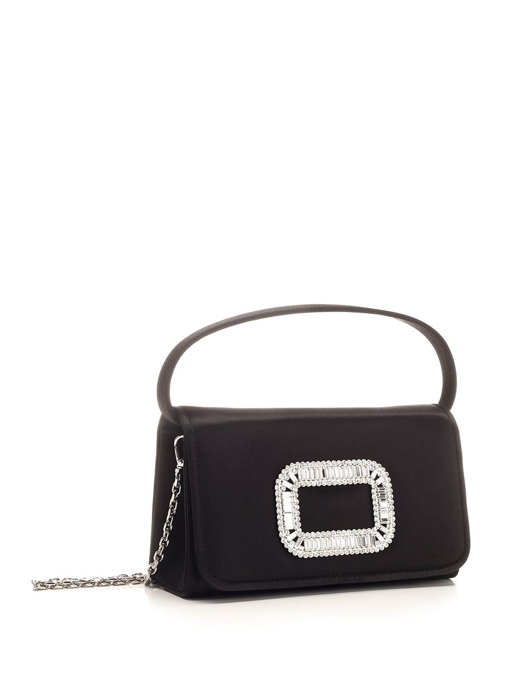 Al Duca D'Aosta Roger Vivier Borsa micro "Pilgrim" in satin Acquista Ora