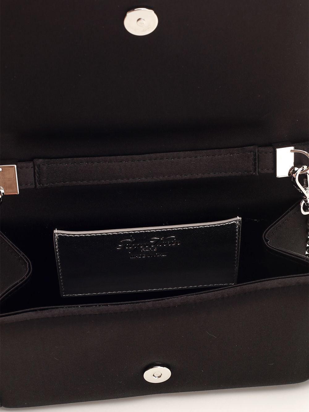 Al Duca D'Aosta Roger Vivier Borsa micro "Pilgrim" in satin Acquista Ora