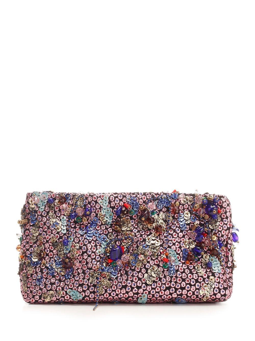 Al Duca D'Aosta Dries Van Noten Clutch in jacquard Vendita