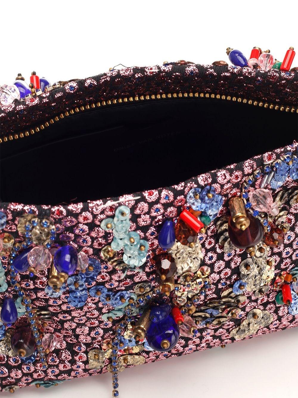 Al Duca D'Aosta Dries Van Noten Clutch in jacquard Vendita