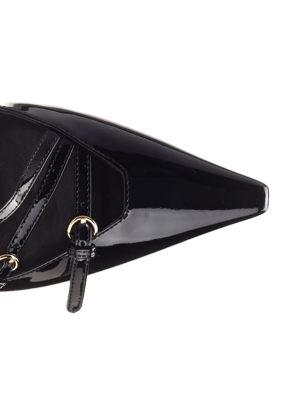 Al Duca D'Aosta Miu Miu Décolleté slingback in vernice con fibbie In Vendita