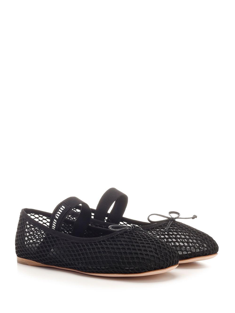 Al Duca D'Aosta Miu Miu Ballerine in tessuto a rete Discount Store per i nuovi prodotti