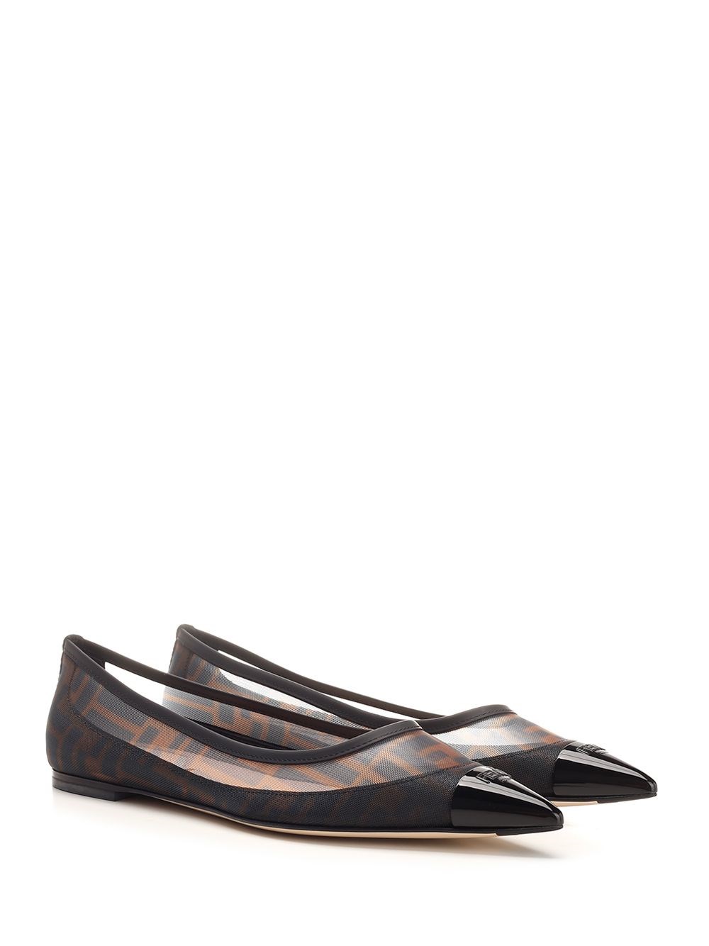 Al Duca D'Aosta Fendi Ballerina in mesh FF Officina