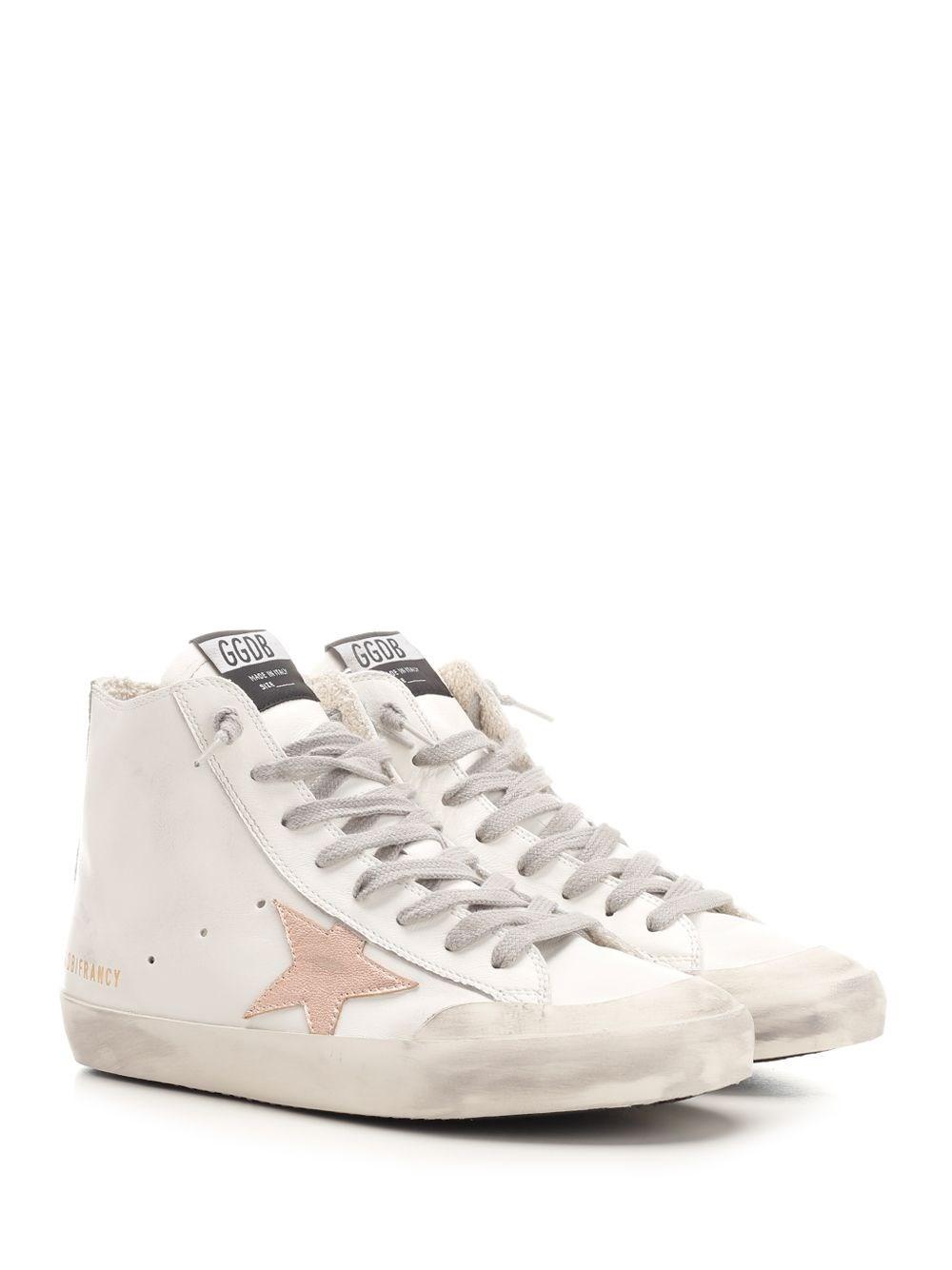 Al Duca D'Aosta Golden Goose Sneakers alte "Francy" in nappa Spedizione Gratuita