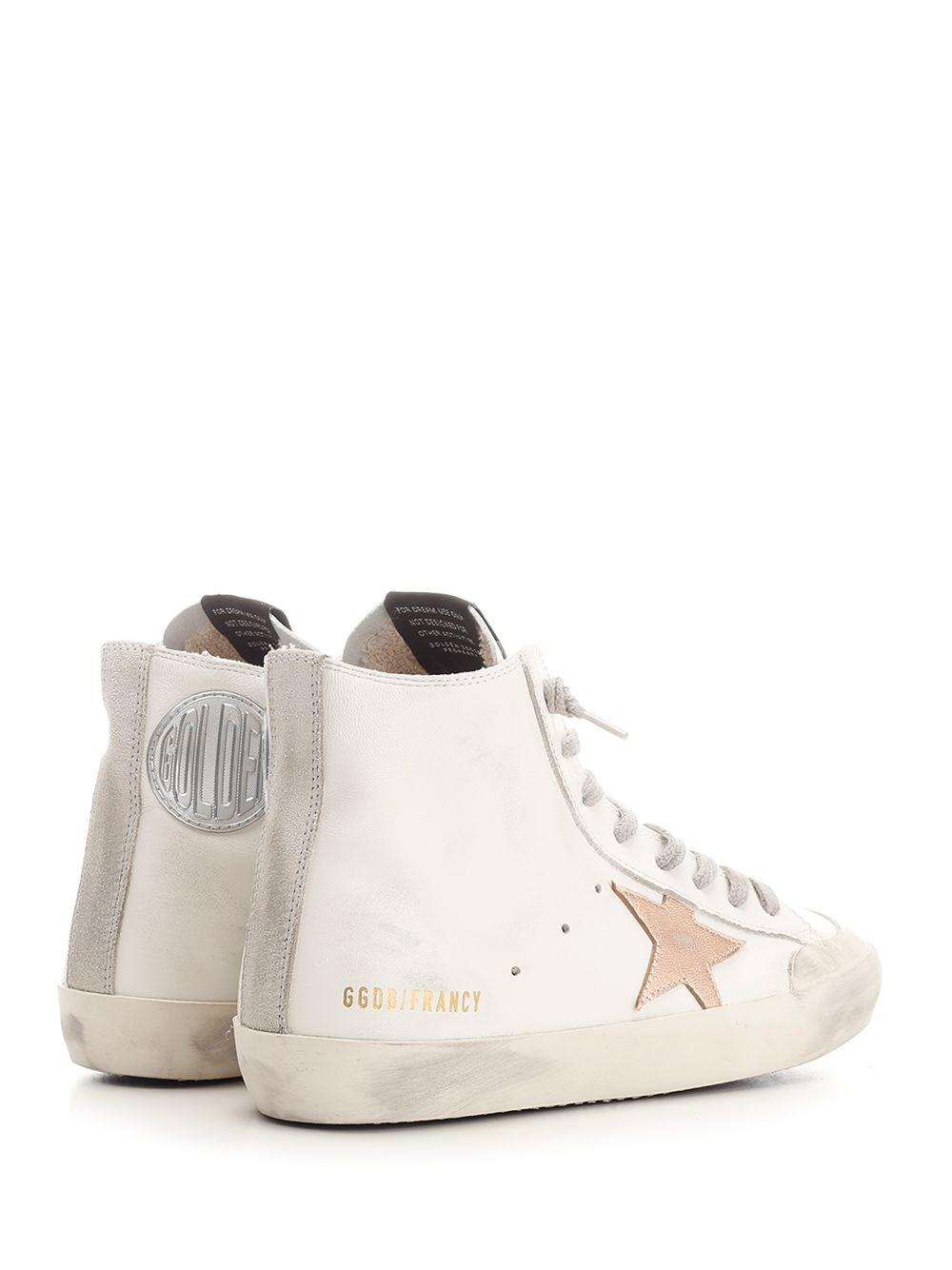 Al Duca D'Aosta Golden Goose Sneakers alte "Francy" in nappa Spedizione Gratuita
