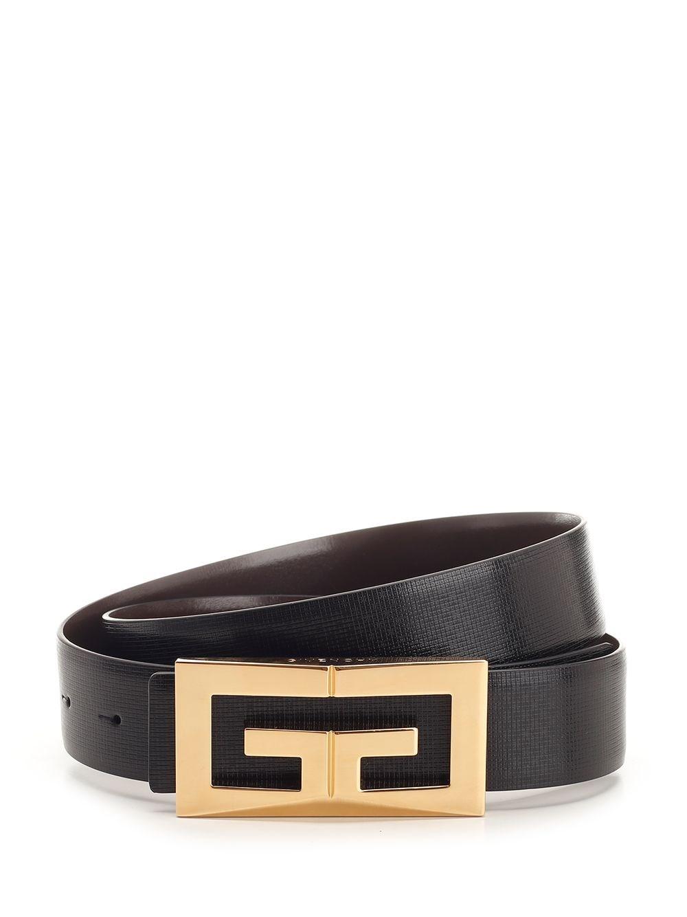 Al Duca D'Aosta Givenchy Cintura reversibile 2G in pelle