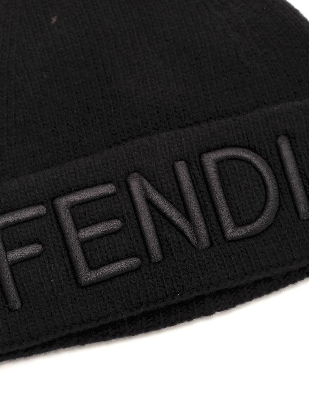Al Duca D'Aosta Fendi Cappello in lana con logo Offerta speciale della fabbrica