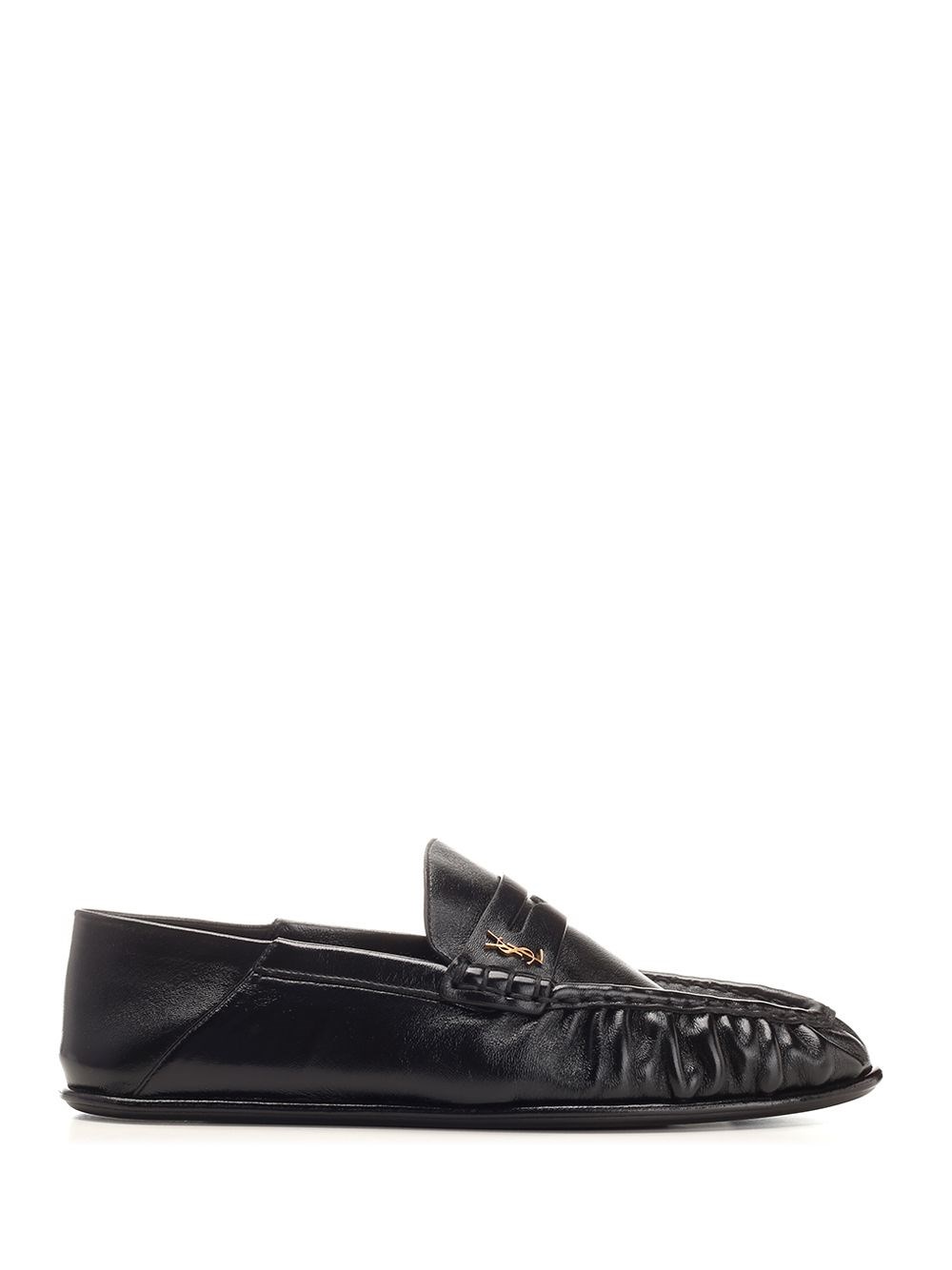 Al Duca D'Aosta Saint Laurent Mocassini LE LOAFER in pelle stropicciata lucida Discount Store per i nuovi prodotti