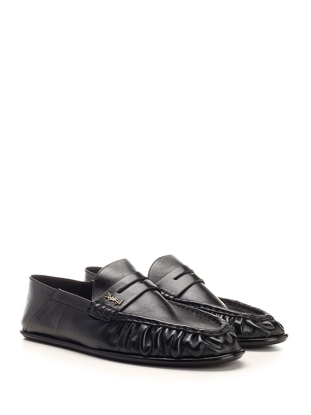 Al Duca D'Aosta Saint Laurent Mocassini LE LOAFER in pelle stropicciata lucida Discount Store per i nuovi prodotti