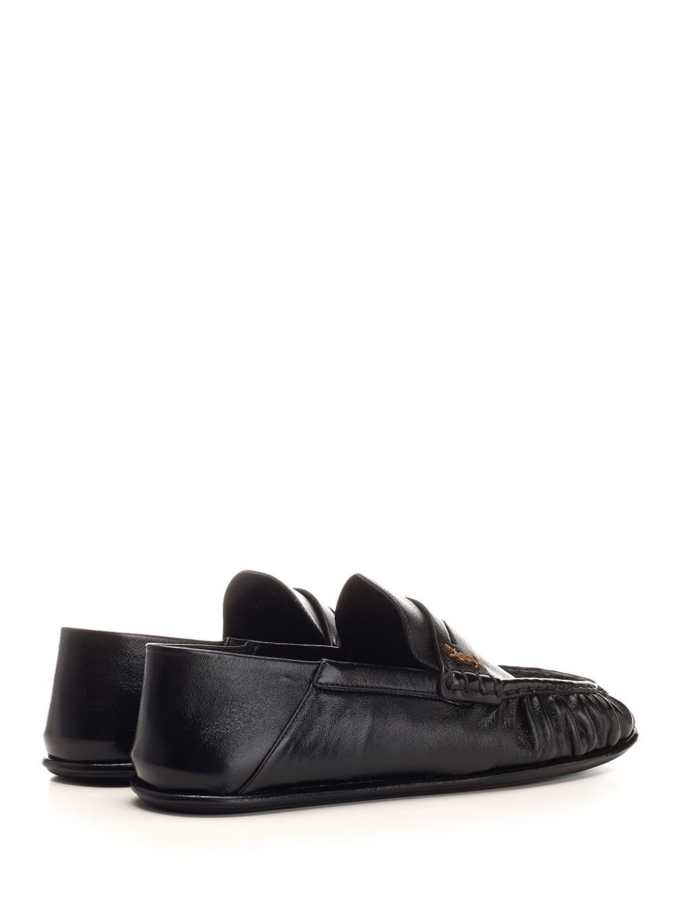 Al Duca D'Aosta Saint Laurent Mocassini LE LOAFER in pelle stropicciata lucida Discount Store per i nuovi prodotti