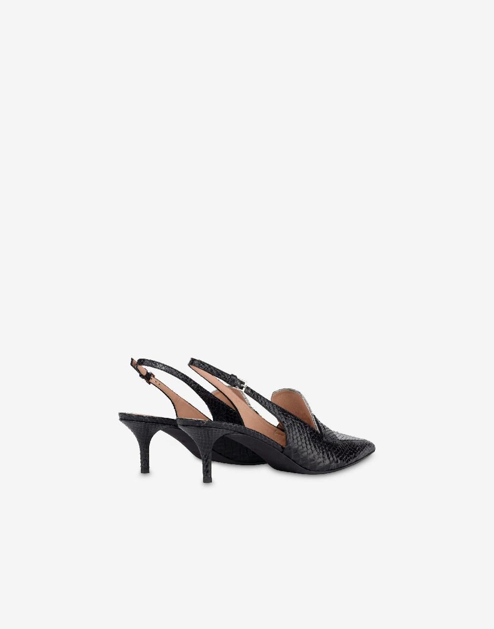 Alberta Ferretti Slingback in vitello stampa pitone bicolor degradé Moda