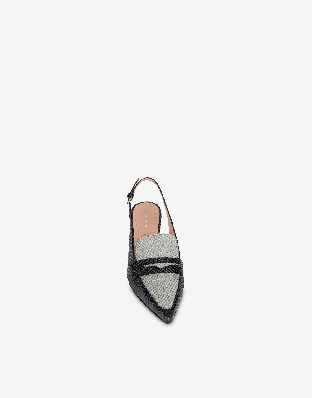 Alberta Ferretti Slingback in vitello stampa pitone bicolor degradé Moda