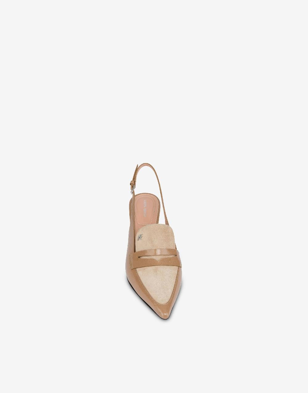 Alberta Ferretti Slingback in vitello e camoscio Penny 2025