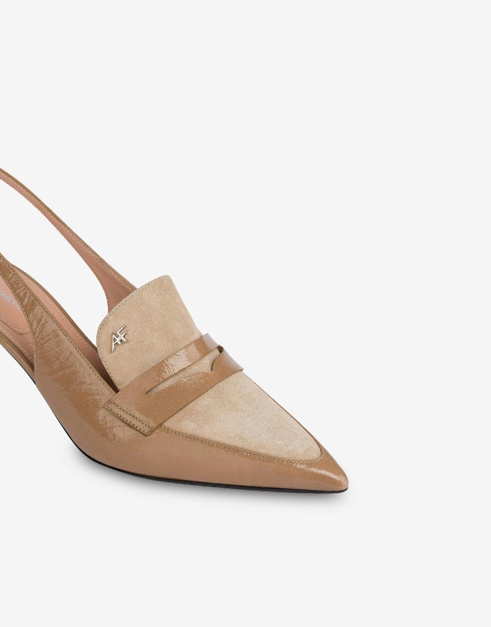 Alberta Ferretti Slingback in vitello e camoscio Penny 2025
