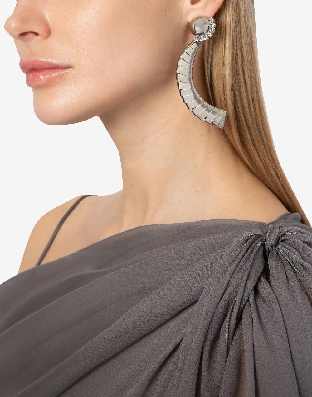 Alberta Ferretti Orecchini in metallo argento Italia