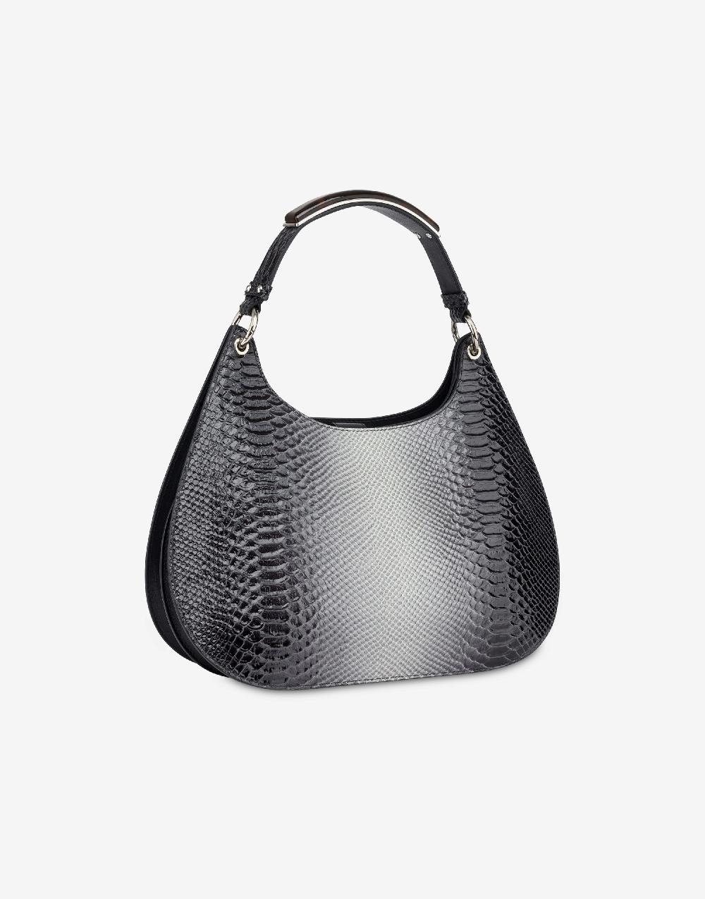 Alberta Ferretti Hobo bag in vitello stampa bicolor degradé Shopping Online