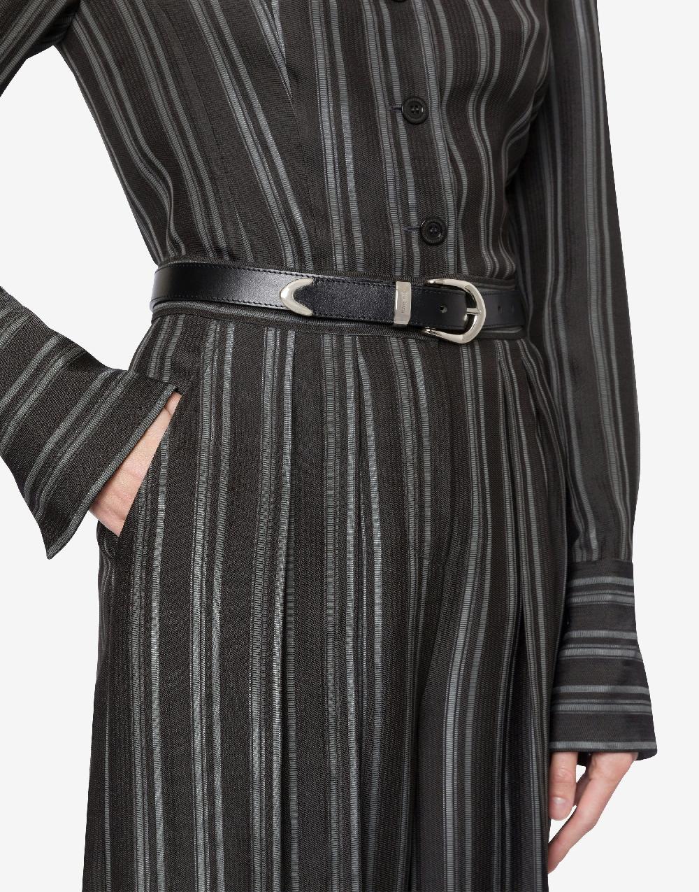 Alberta Ferretti Cintura in vitello con fibbia in metallo Negozi Online