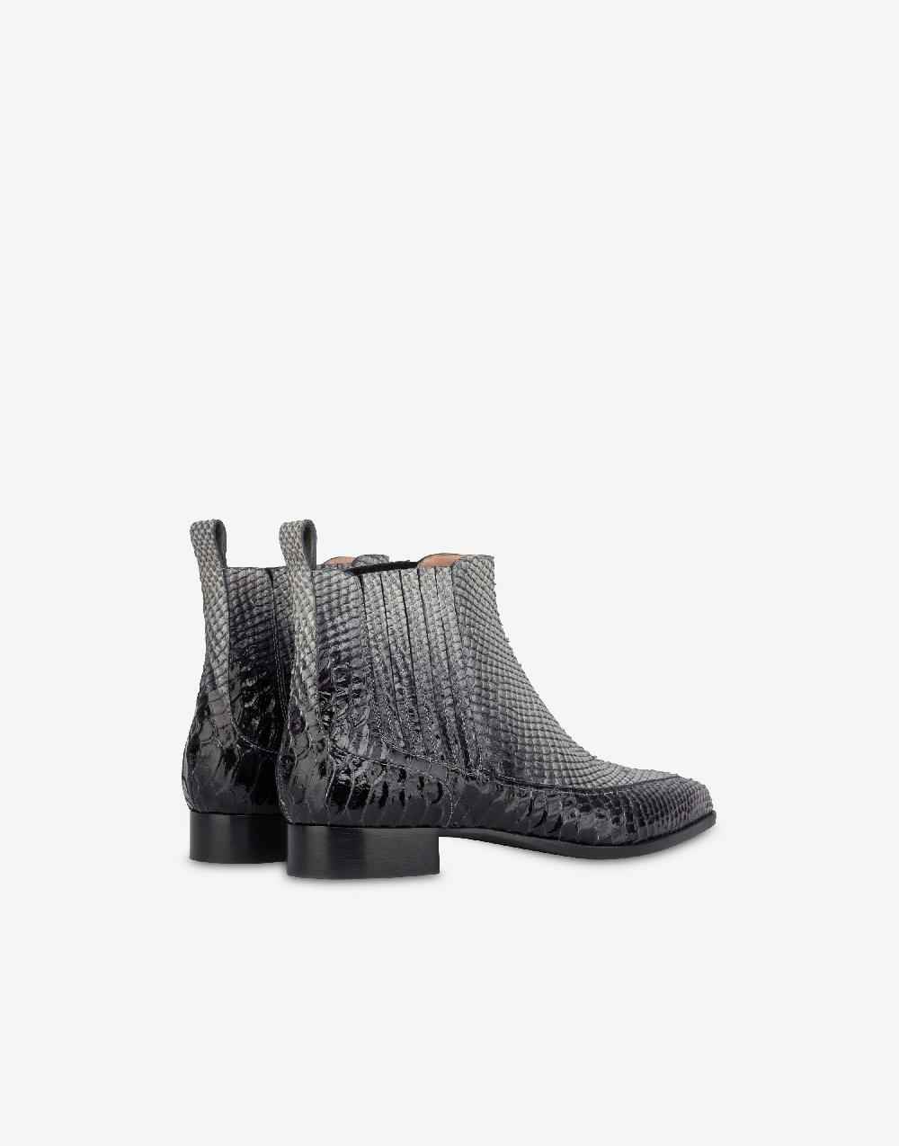 Alberta Ferretti Beatles in vitello stampa pitone bicolor degradé Affare Del Giorno