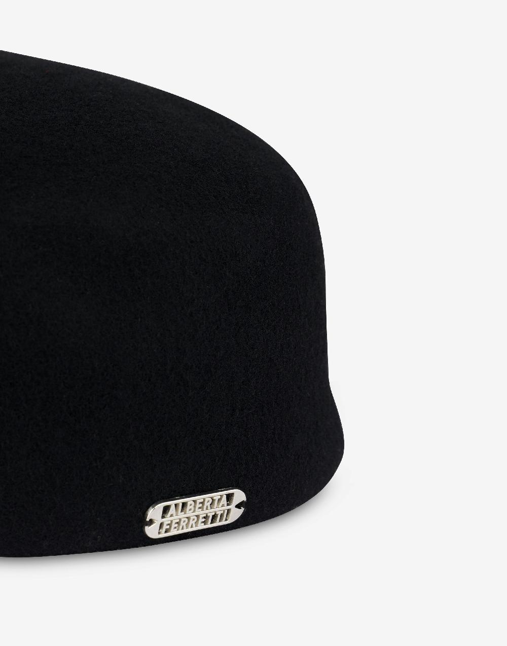 Alberta Ferretti Cappello in panno di lana Presa