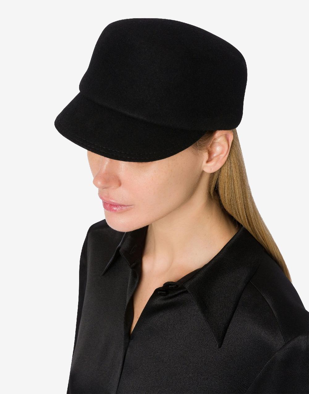 Alberta Ferretti Cappello in panno di lana Presa