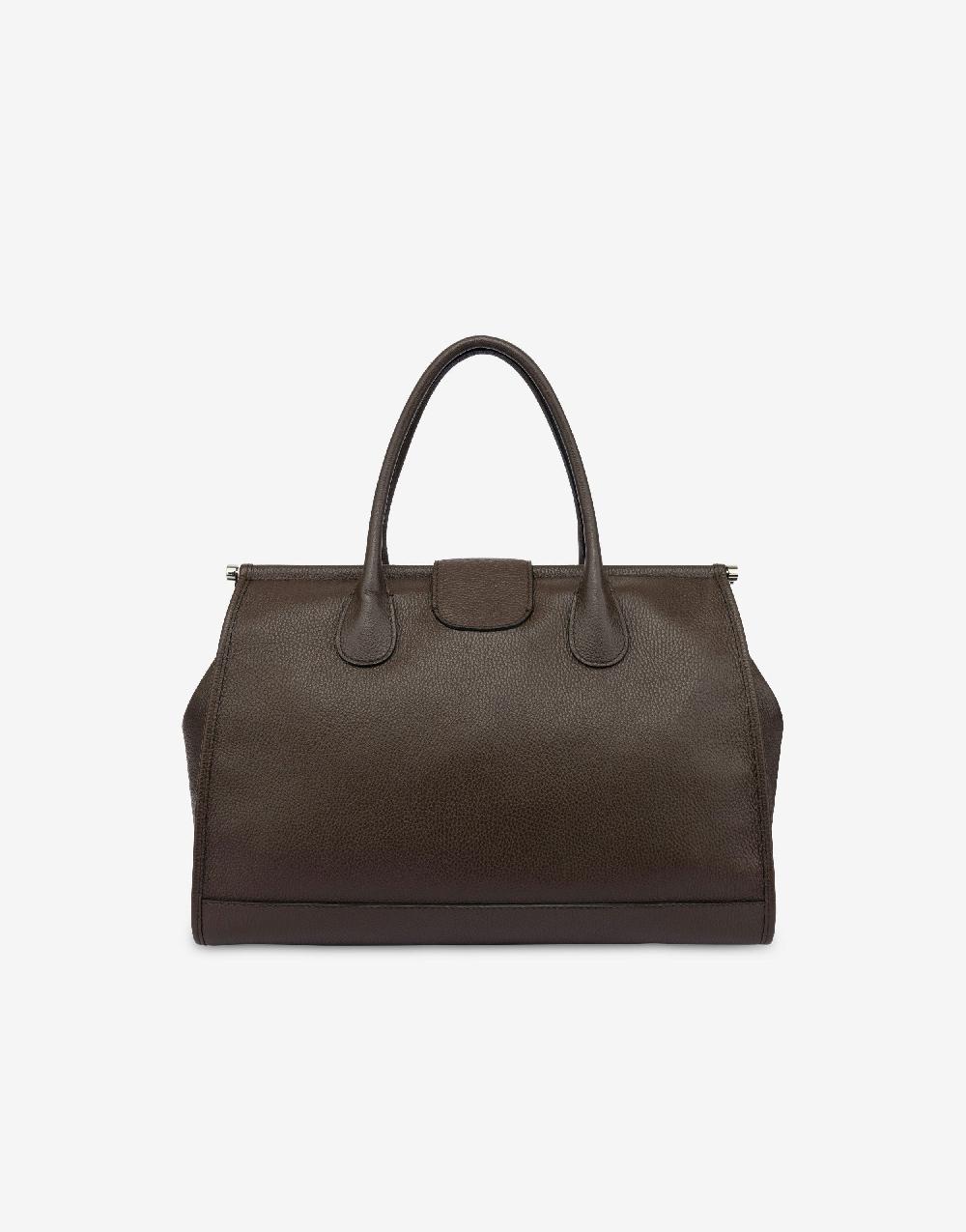 Alberta Ferretti Borsa doppio manico in vitello granato In Vendita