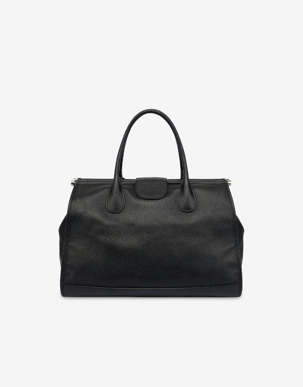 Alberta Ferretti Borsa doppio manico in vitello granato Saldi