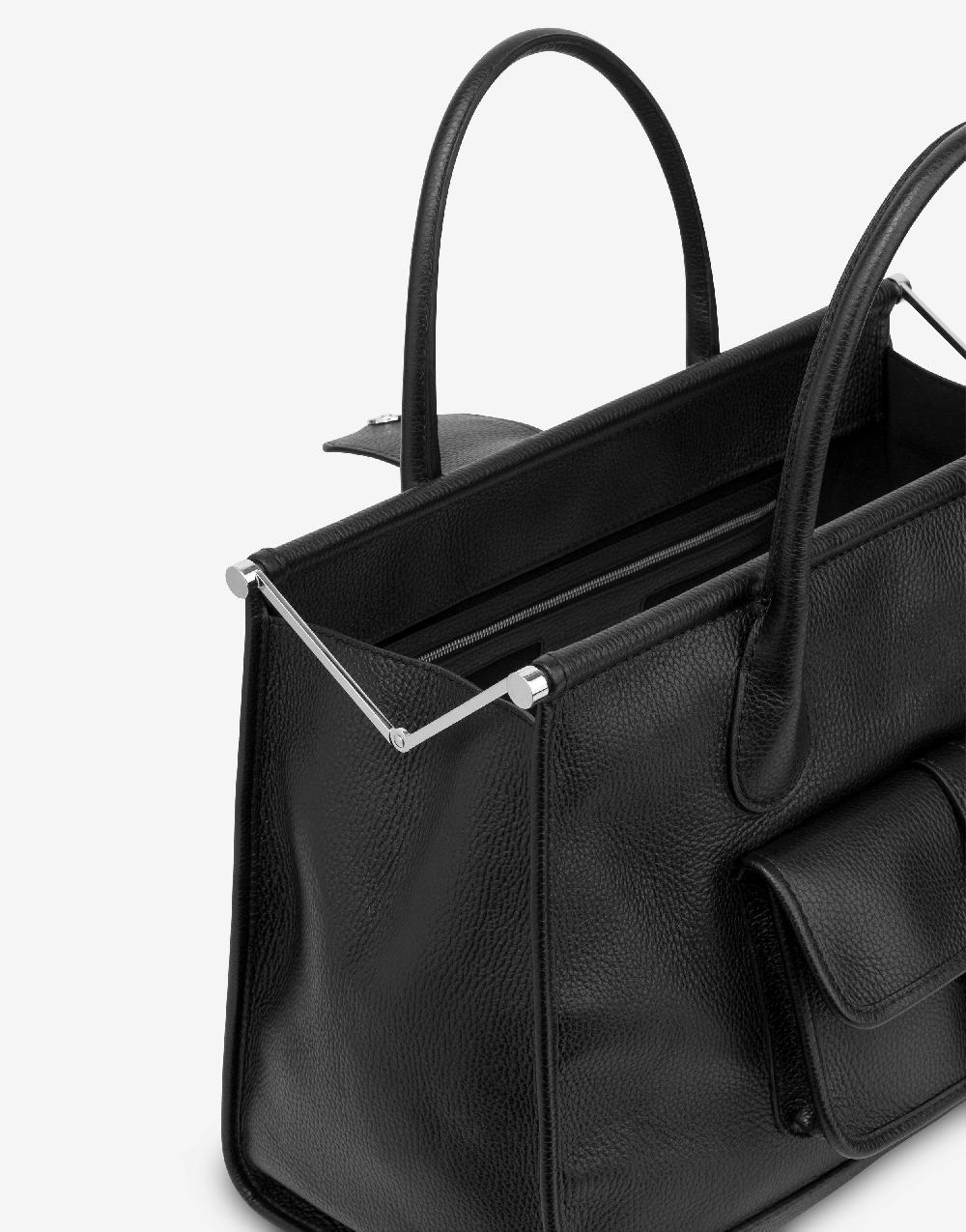 Alberta Ferretti Borsa doppio manico in vitello granato Saldi