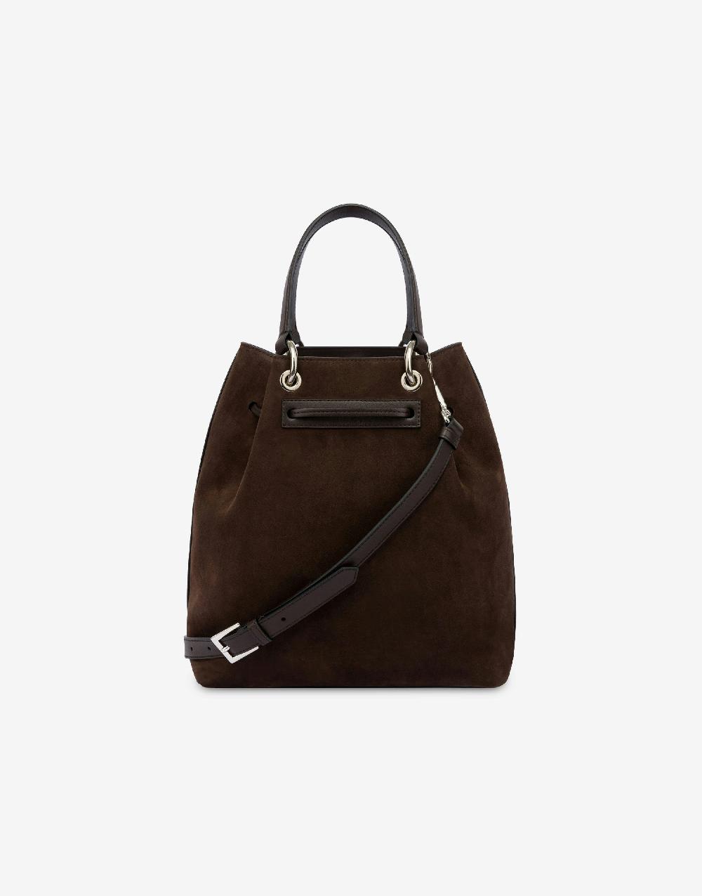 Alberta Ferretti Borsa a secchiello in camoscio Offerte