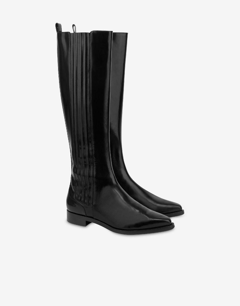 Alberta Ferretti Stivali in vitello spazzolato