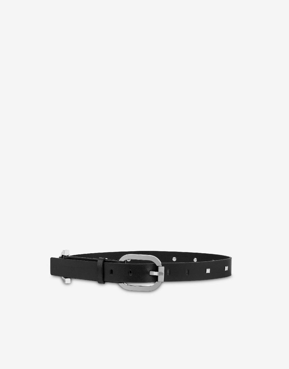 Alberta Ferretti Cintura in cuoio con borchie