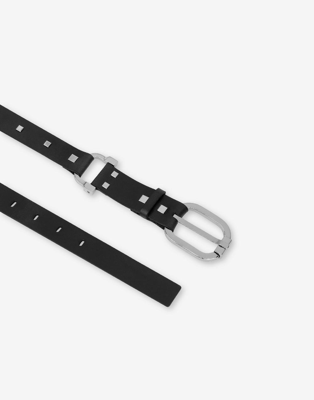Alberta Ferretti Cintura in cuoio con borchie Lightning offer