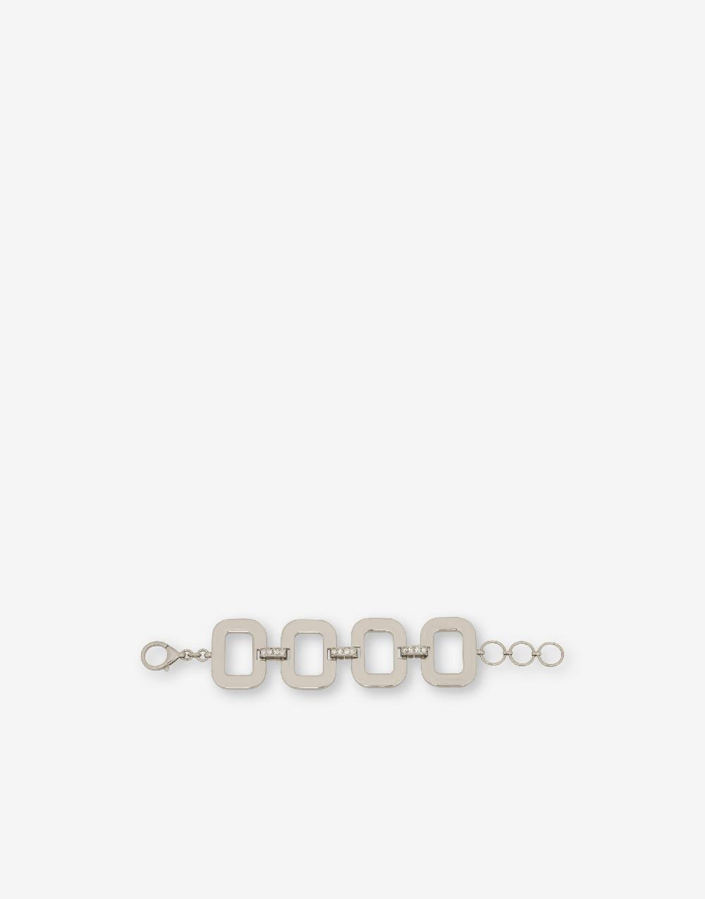 Alberta Ferretti Bracciale in metallo con strass