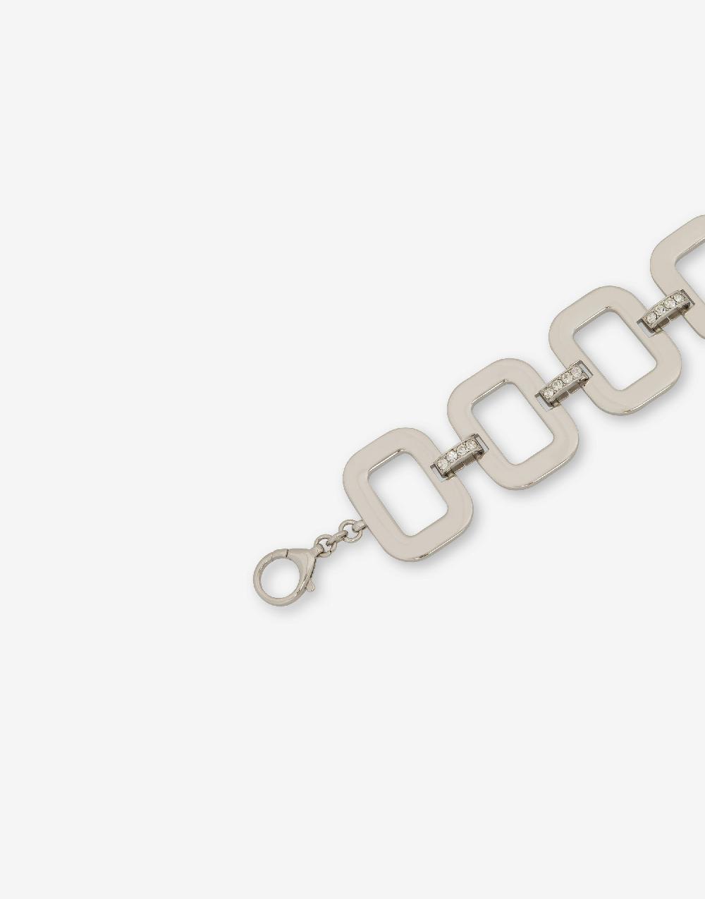 Alberta Ferretti Bracciale in metallo con strass Offerte stagionali