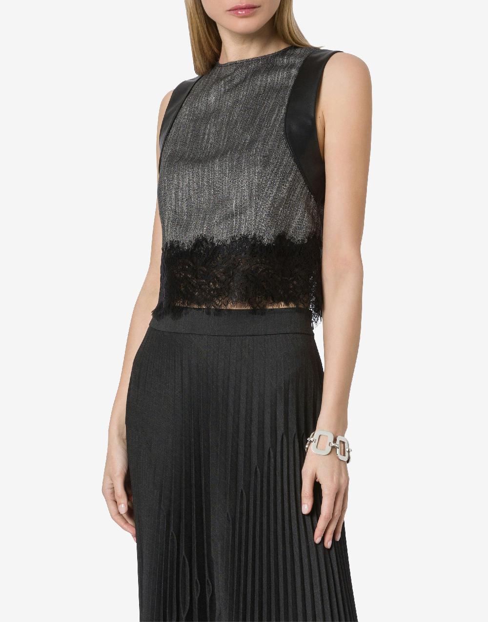 Alberta Ferretti Bracciale in metallo con strass Offerte stagionali
