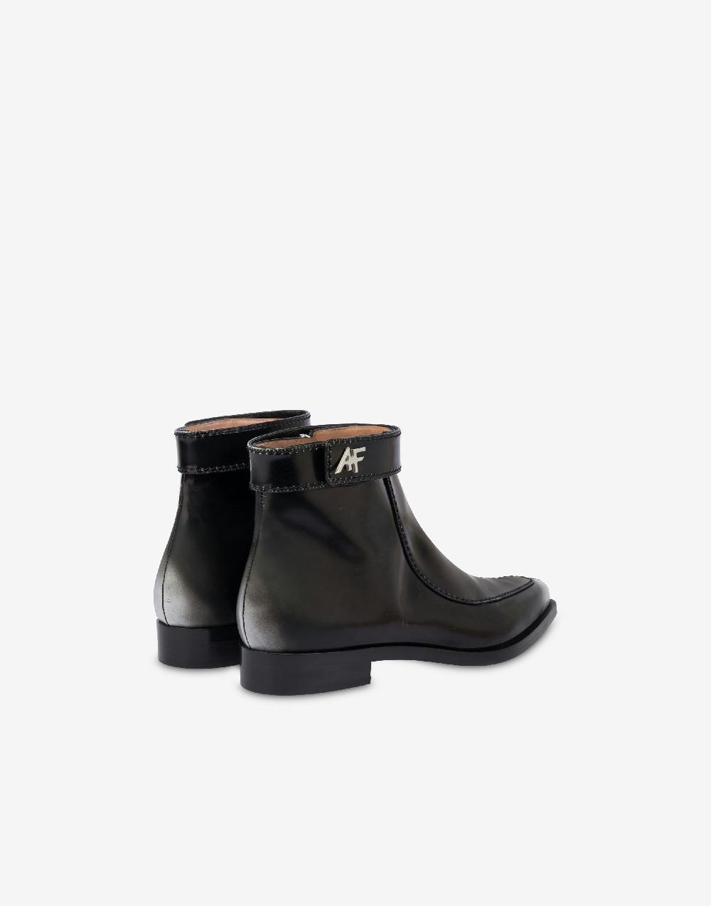 Alberta Ferretti Stivaletti in vitello spazzolato Novità