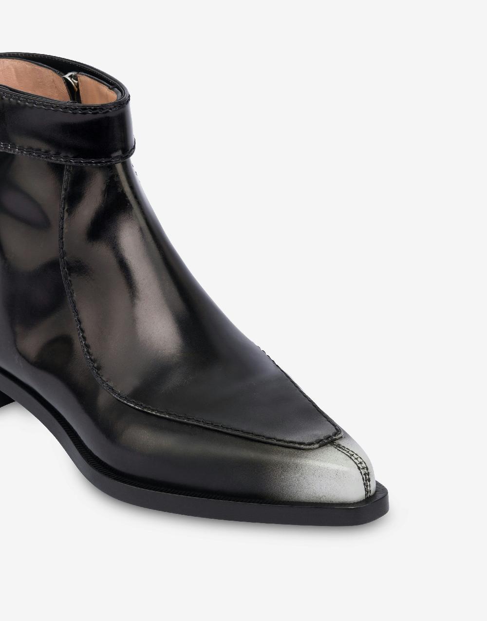 Alberta Ferretti Stivaletti in vitello spazzolato Novità