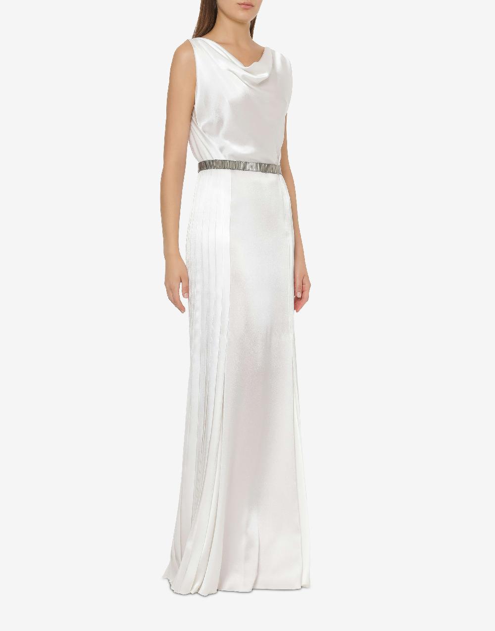 Alberta Ferretti Cintura con paillettes effetto metallico Sconto