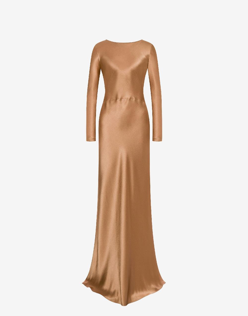 Alberta Ferretti Abito lungo in raso