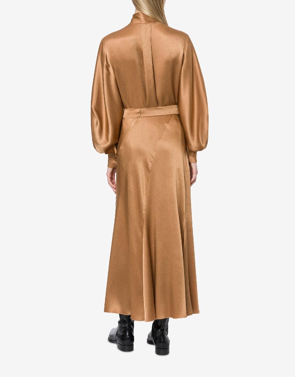 Alberta Ferretti Camicia in raso con collo lavallière Saldi